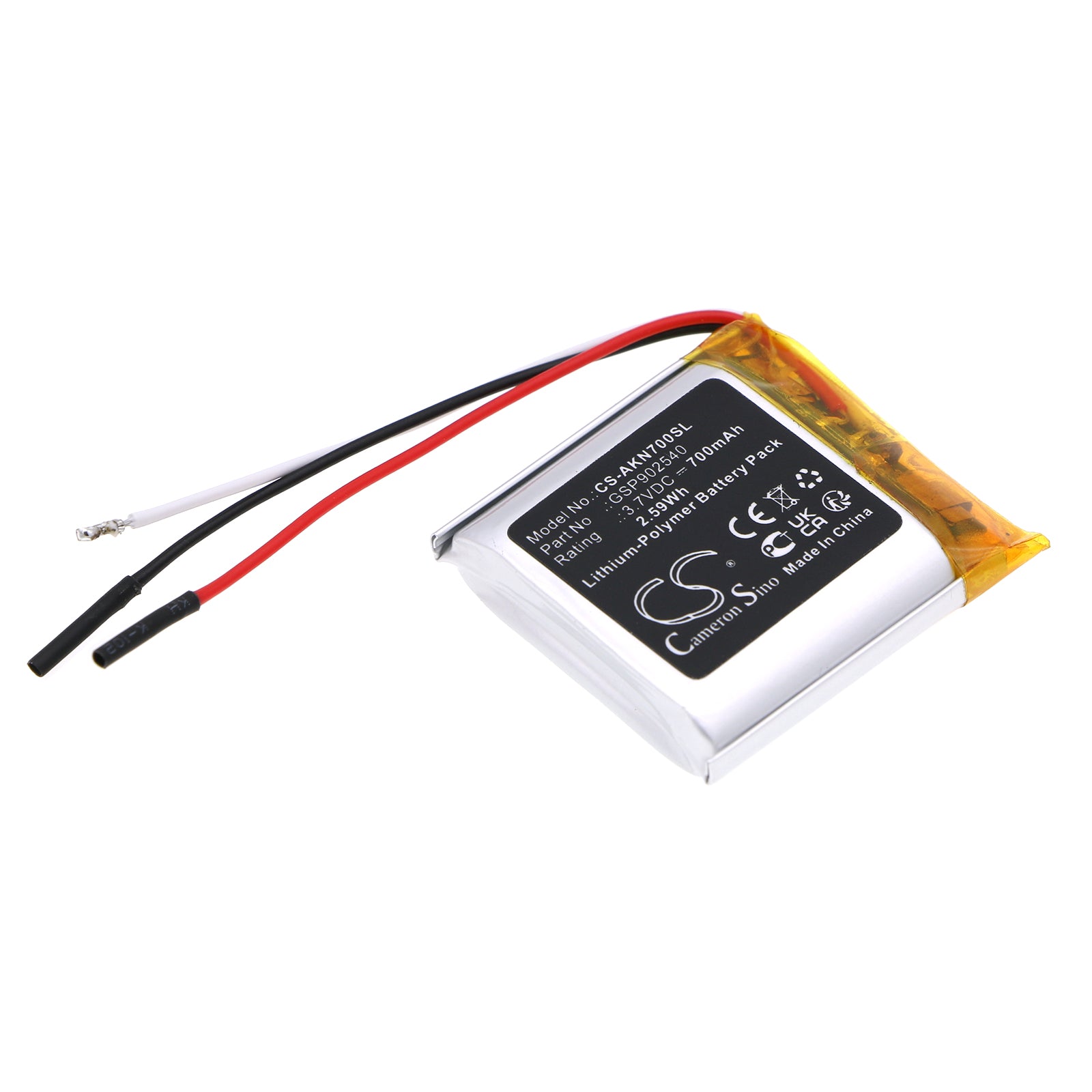Replacement Battery for AKG N700NC – Wireless Headset – 700mAh / 3.7V - image 1