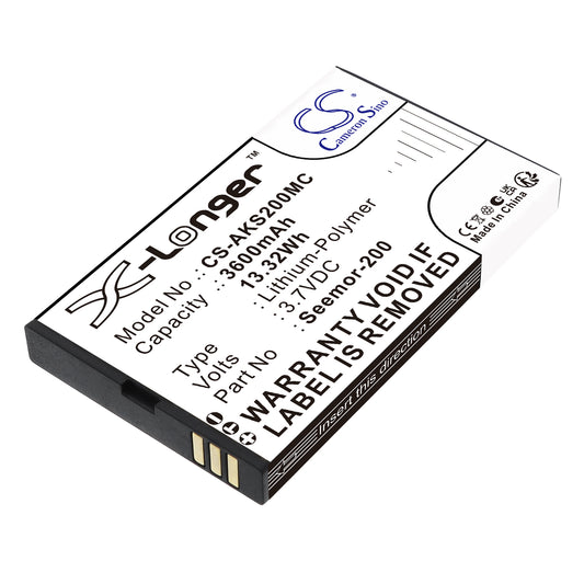 Replacement Battery for AKASO Seemor 200 – Camera – 3600mAh / 3.7V