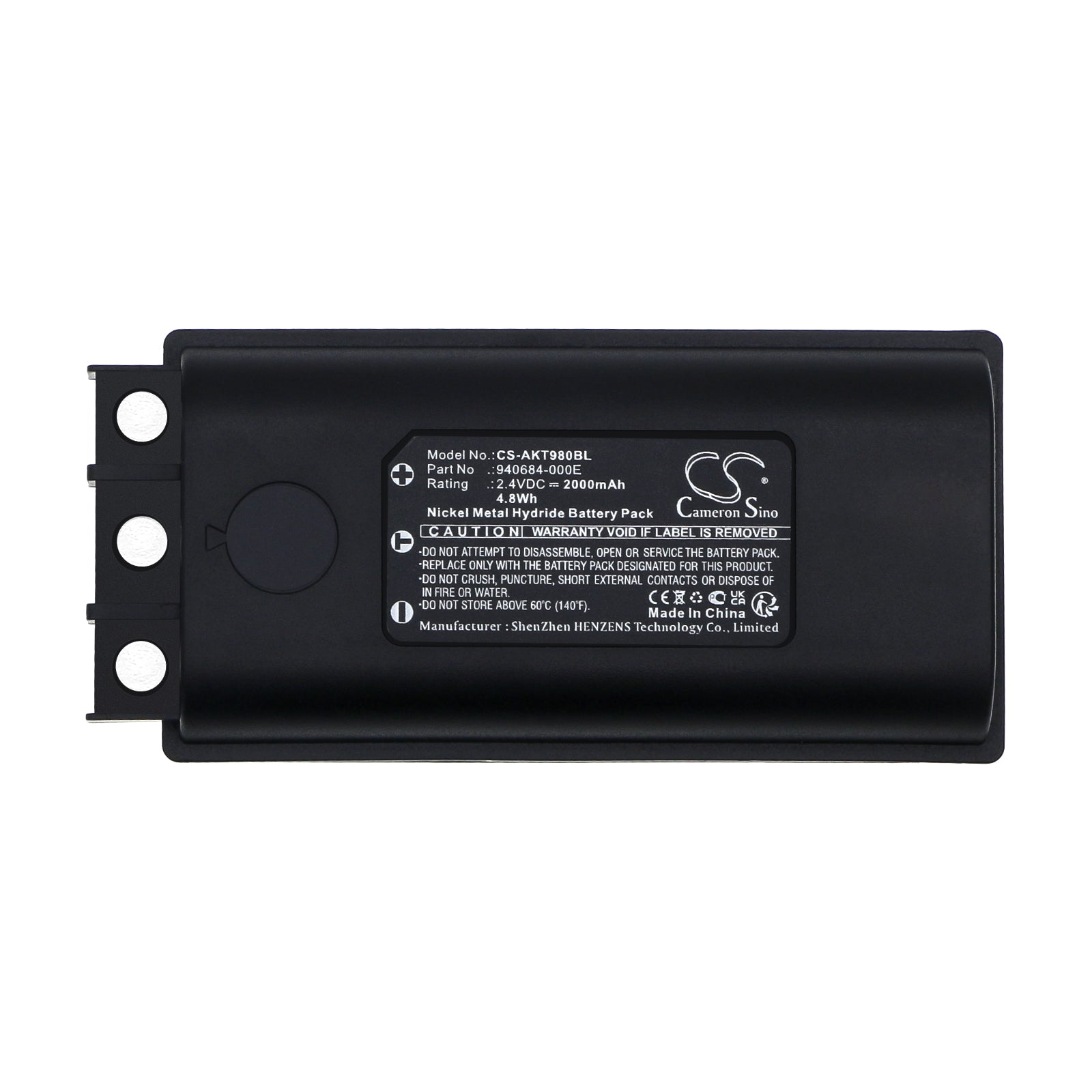 Replacement Battery for Akerstroms 200J Transmitters – Crane Remote Control – 2000mAh / 2.4V - image 3