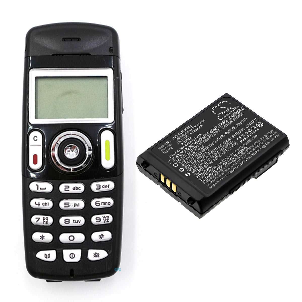 Replacement Battery for Alcatel | Octophon 300 DECT – Cordless Phone – 800mAh / 3.7V