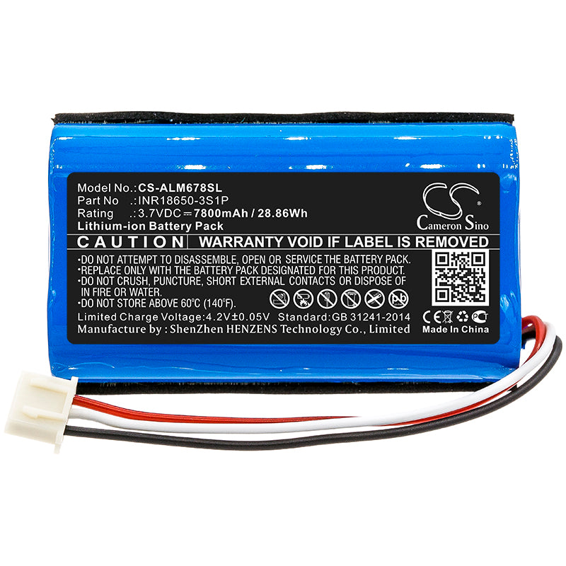 Replacement Battery for Altec Lansing  iMW678 – 7800mAh / 28.86Wh