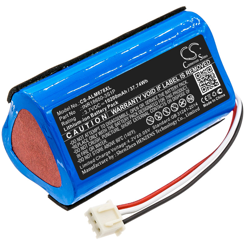 Replacement Battery for Altec Lansing  iMW678 – 10200mAh / 37.74Wh