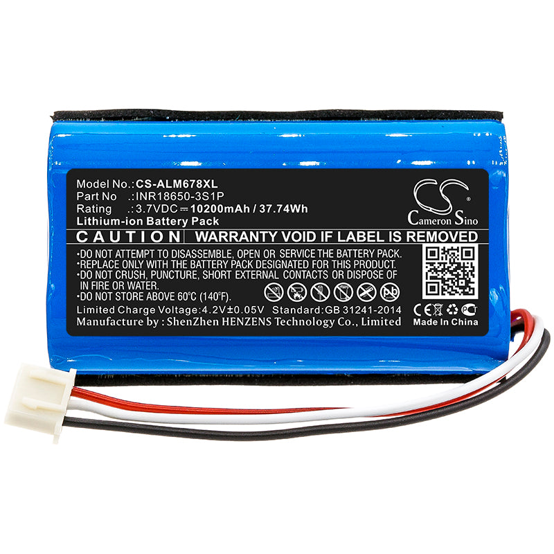 Replacement Battery for Altec Lansing  iMW678 – 10200mAh / 37.74Wh