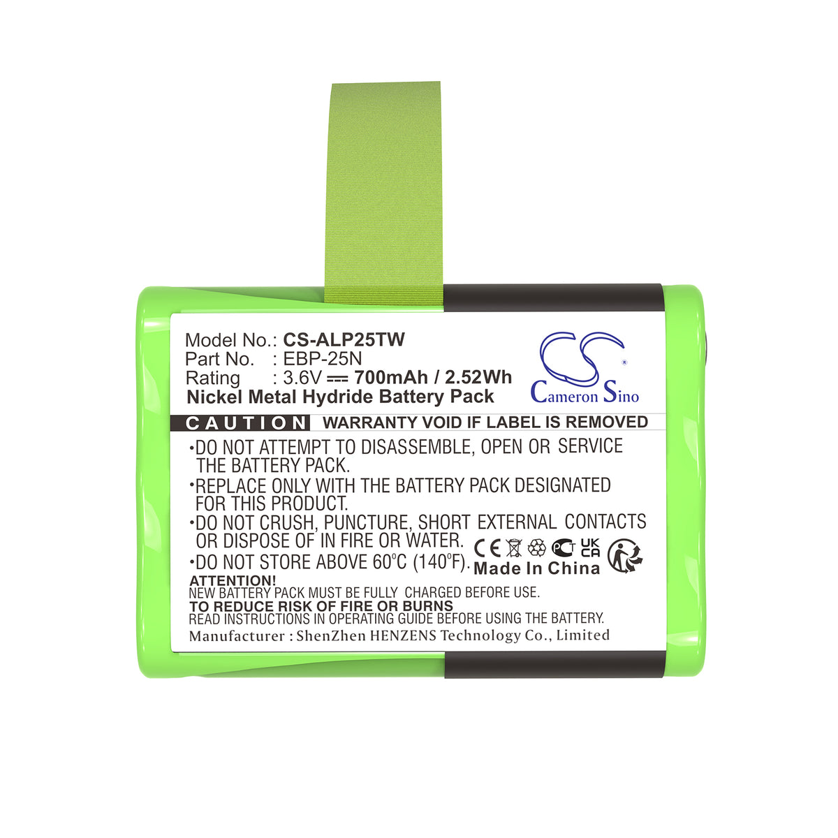 Replacement Battery for Alinco DJ-S41 – Two-Way Radio – 700mAh / 3.6V