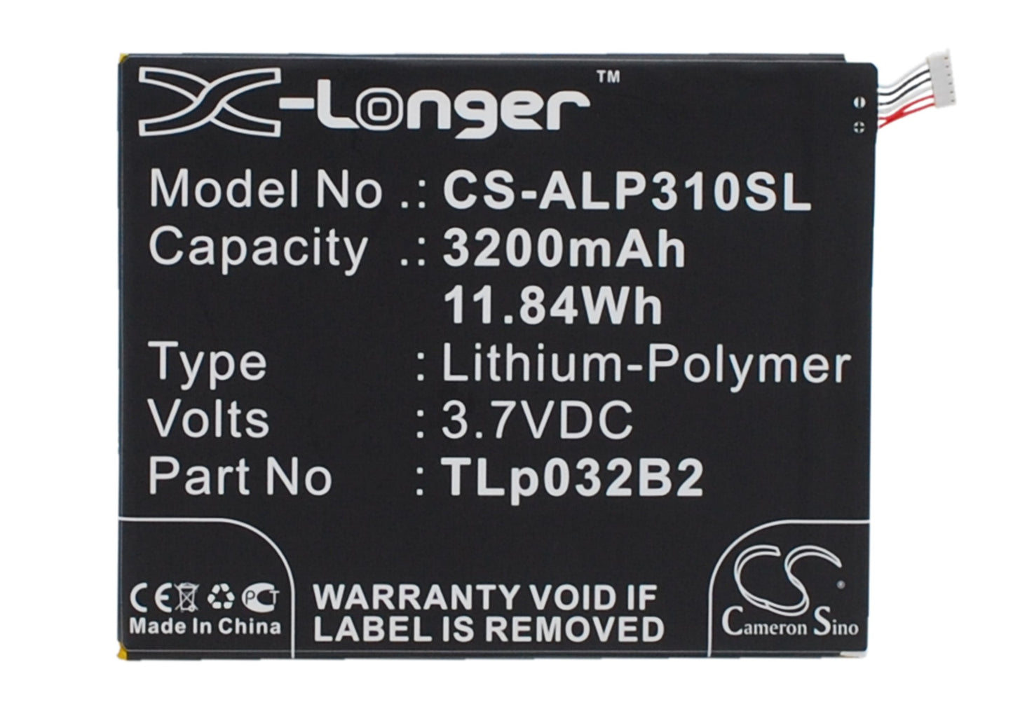Replacement Battery for Alcatel One Touch POP 7 – Tablet – 3200mAh / 3.7V - image 1