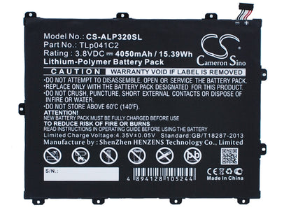 Replacement Battery for Alcatel One Touch POP 8 – Tablet – 4050mAh / 3.8V - image 1