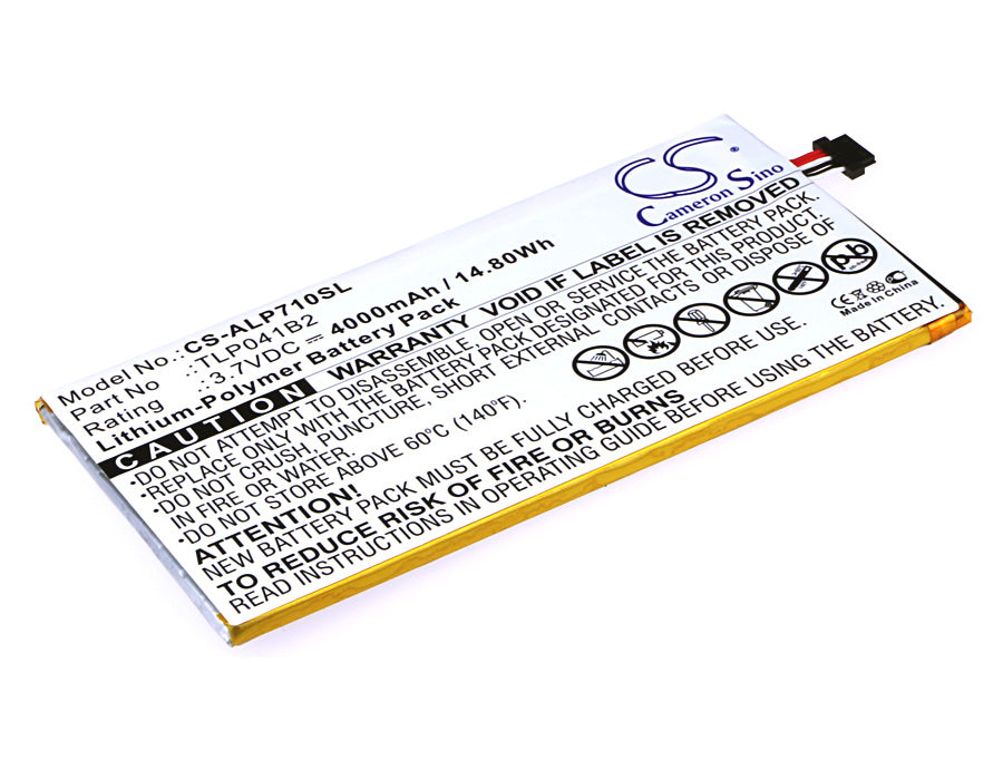 Replacement Battery for Alcatel OneTouch EVO 7 HD – Tablet – 4000mAh / 3.7V - image 1