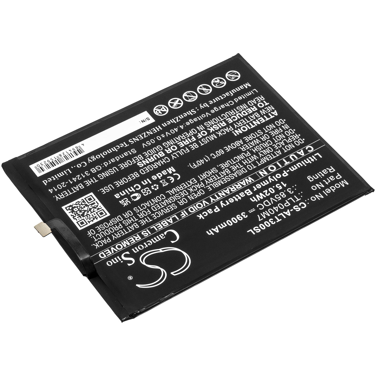 Replacement Battery for Alcatel 3T – Tablet – 3900mAh / 3.85V - image 2