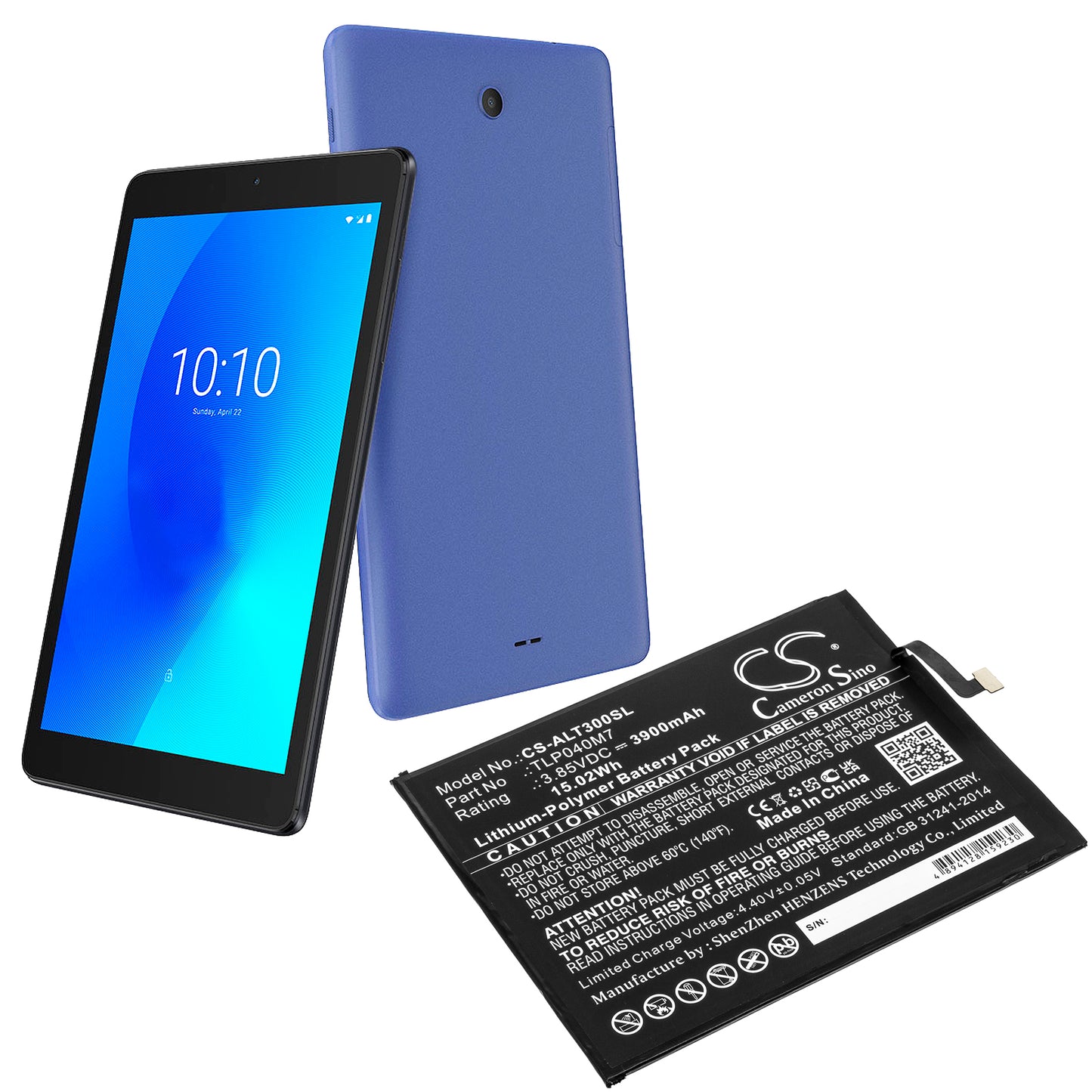 Replacement Battery for Alcatel 3T – Tablet – 3900mAh / 3.85V - image 5