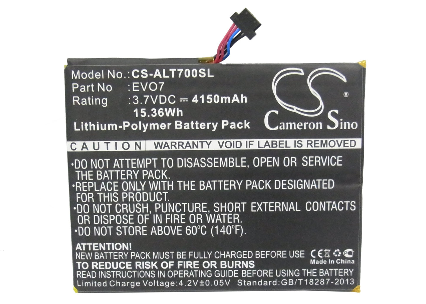 Replacement Battery for Alcatel One Touch EVO 7 – Tablet – 4150mAh / 3.7V - image 5