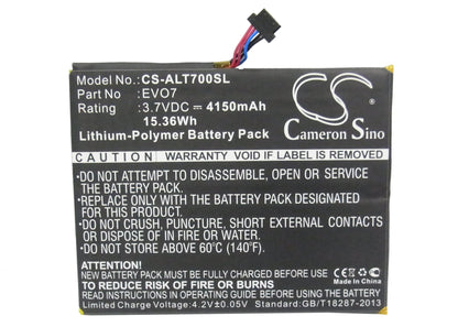 Replacement Battery for Alcatel One Touch EVO 7 – Tablet – 4150mAh / 3.7V - image 5