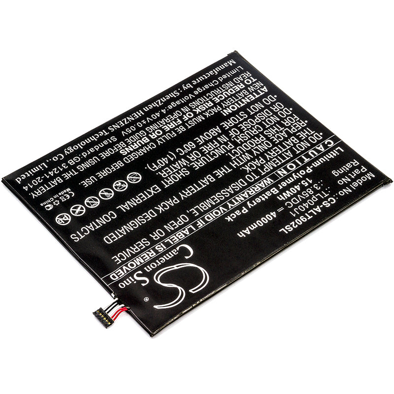 Replacement Battery for Alcatel A30 Tablet – Tablet – 4000mAh / 3.85V - image 2