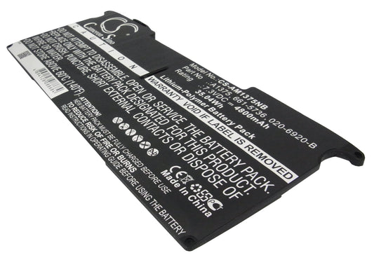 Replacement Battery for Apple MacBook Air 11" A1370 2010 – Notebook, Laptop – 4800mAh / 7.3V