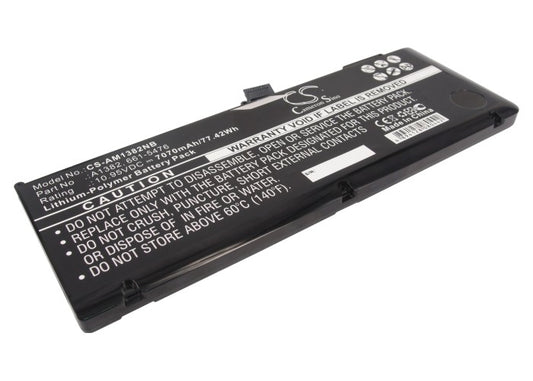 Replacement Battery for Apple Macbook Pro 15" inch i7 – Notebook, Laptop – 7070mAh / 10.95V