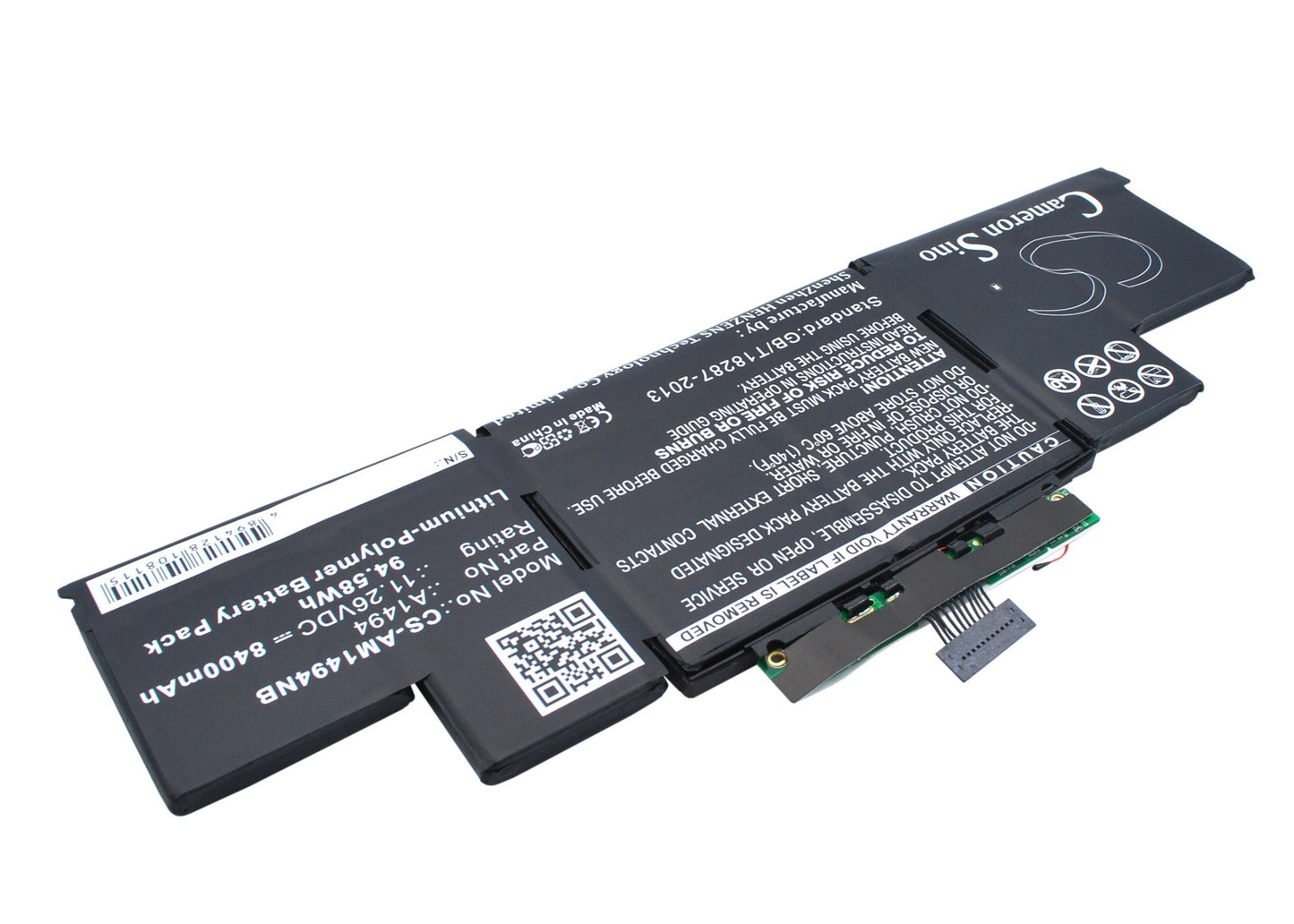 Replacement Battery for Apple  MacBook Pro Retina Display 15" – Notebook, Laptop – 8400mAh / 94.58Wh / 11.26V