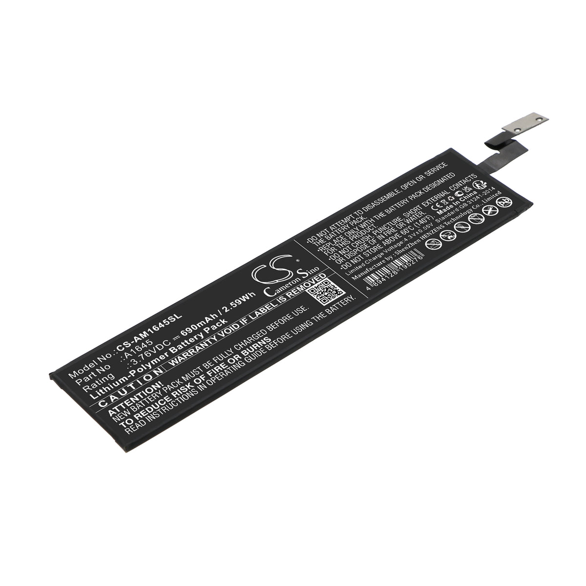Replacement Battery for Apple Magic Keyboard – Keyboard,Mouse – 690mAh / 3.76V