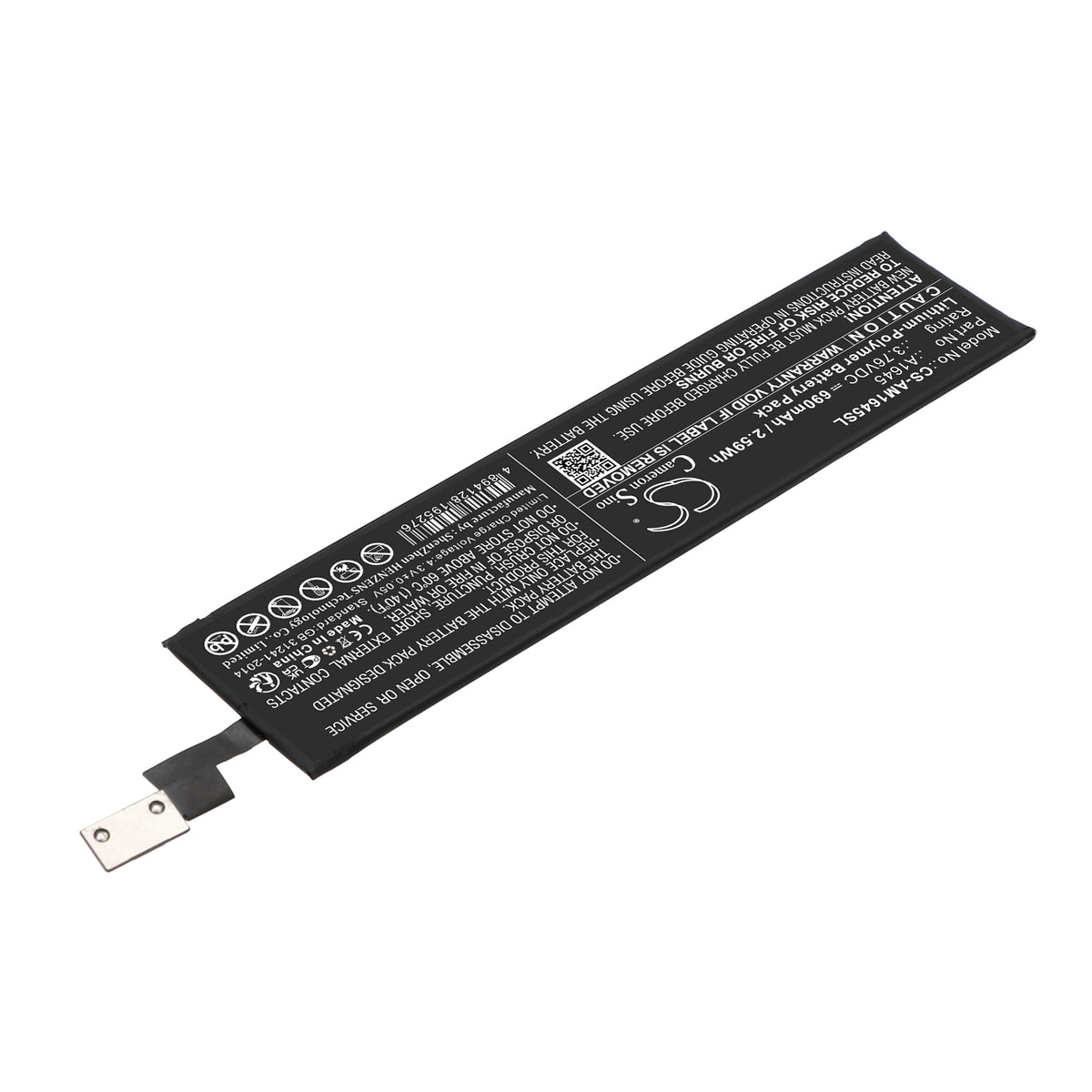 Replacement Battery for Apple Magic Keyboard – Keyboard,Mouse – 690mAh / 3.76V