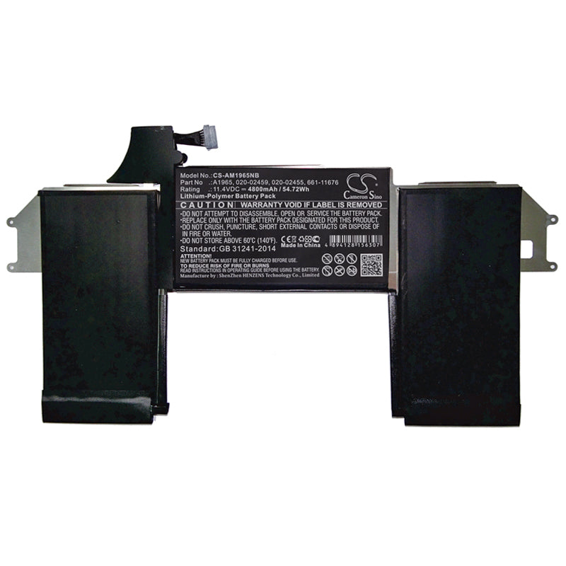 Replacement Battery for Apple  A1932 – Notebook, Laptop – 4800mAh / 54.72Wh / 11.4V