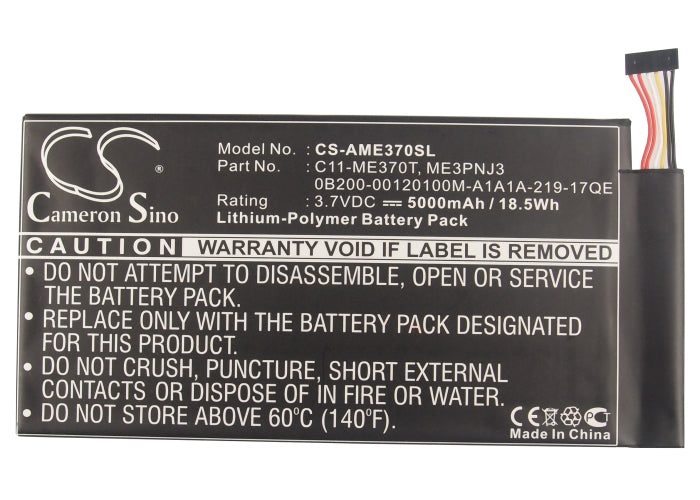 Replacement Battery for Asus Transformer Pad – Tablet – 5000mAh / 3.7V - image 5