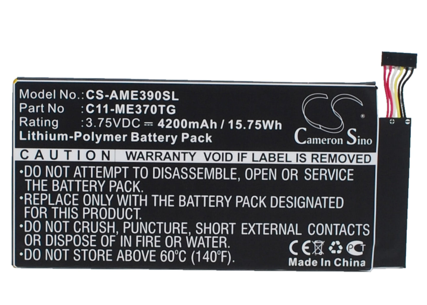 Replacement Battery for Asus ME370TG – Tablet – 4200mAh / 3.75V - image 1