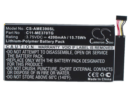 Replacement Battery for Asus ME370TG – Tablet – 4200mAh / 3.75V - image 1