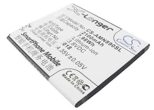 Replacement Battery for AMOI N890 – Mobile, SmartPhone – 2100mAh / 3.8V