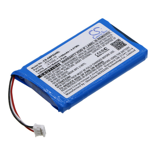 Replacement Battery for AMX RS634 – Remote Control – 1100mAh / 3.7V