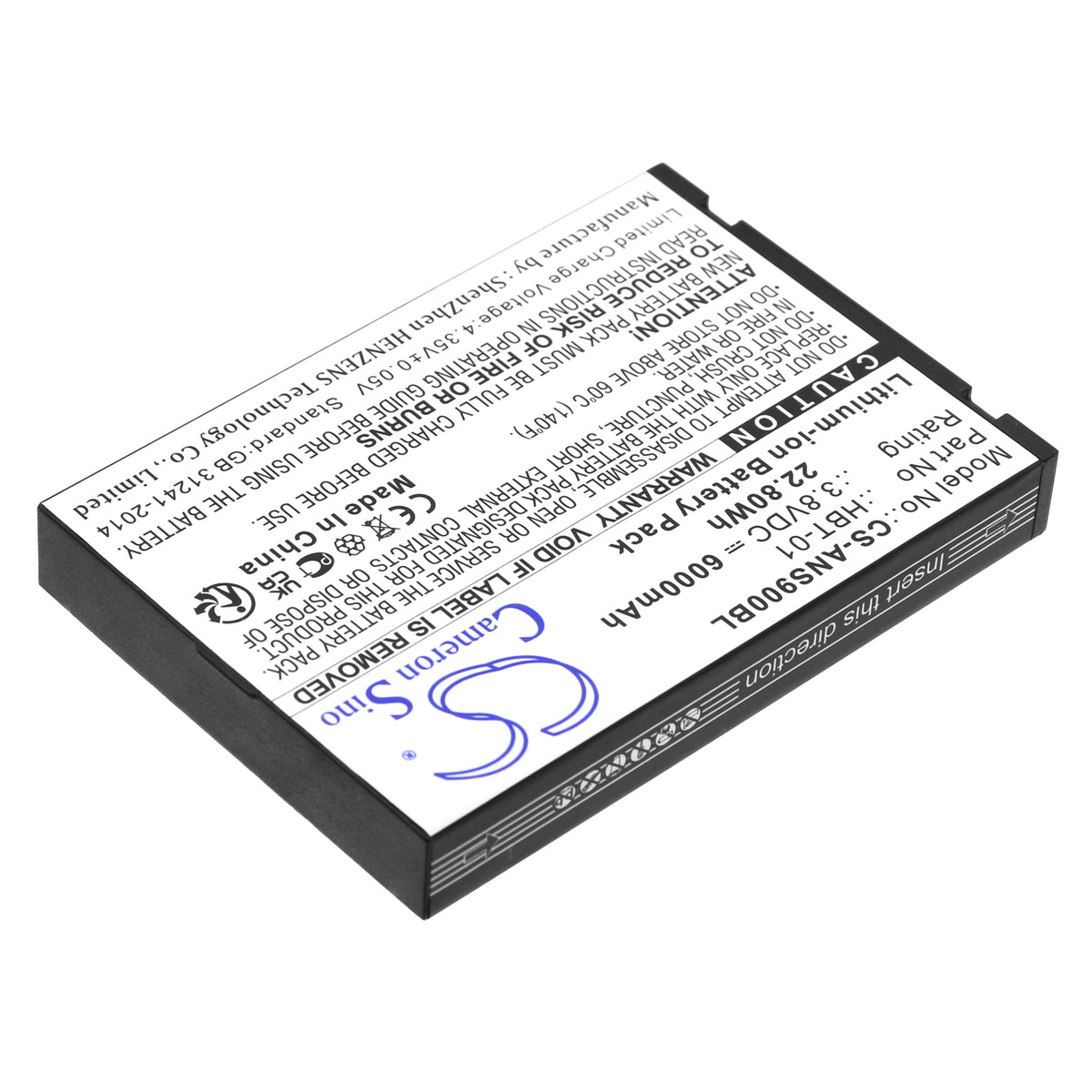Replacement Battery for Aisino A90 – Payment Terminal – 6000mAh / 3.8V