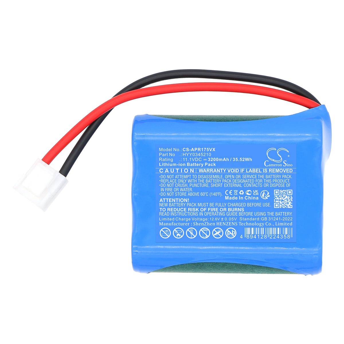 Replacement Battery for Aiper SCUBA 800 – Robotic Pool Cleaner – 3200mAh / 11.1V