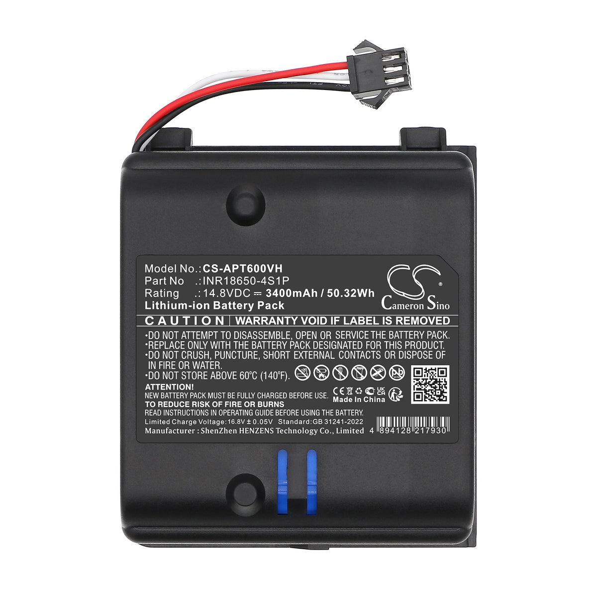 Replacement Battery for Aiper MT600 – Robotic Pool Cleaner – 3400mAh / 14.8V