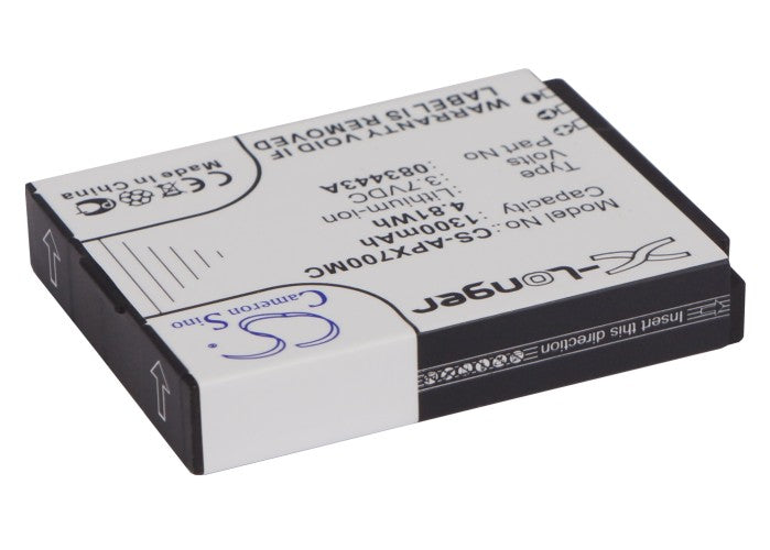 Replacement Battery for Actionpro  ISAW A1 – Camera – 1300mAh / 4.81Wh / 3.7V