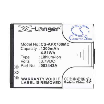 Replacement Battery for Actionpro X7 – Camera – 1300mAh / 3.7V