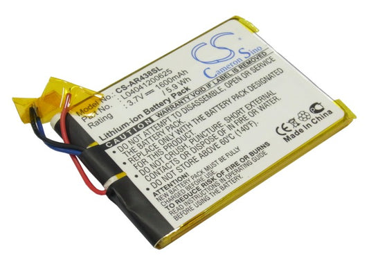 Replacement Battery for Archos 43 Internet Tablet – Media Player – 1600mAh / 3.7V