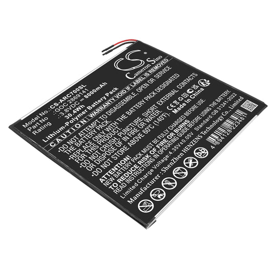 Replacement Battery for Archos 101B Oxygen – Tablet – 8000mAh / 3.8V