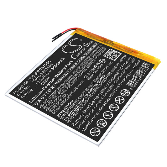 Replacement Battery for Archos AC97CPL – Tablet – 5000mAh / 3.8V