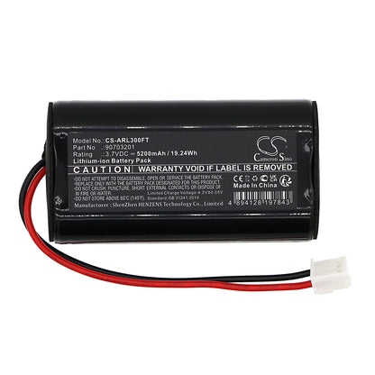 Replacement Battery for ADA-RO Adalit L-3000 – Flashlight – 5200mAh / 3.7V