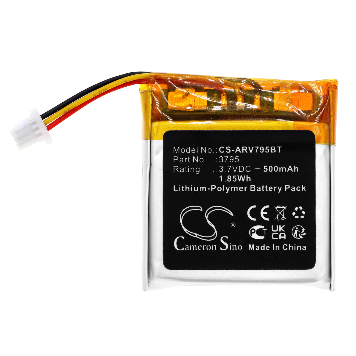 Replacement Battery for Alarm.com Video Doorbell – Home Security Camera – 500mAh / 3.7V