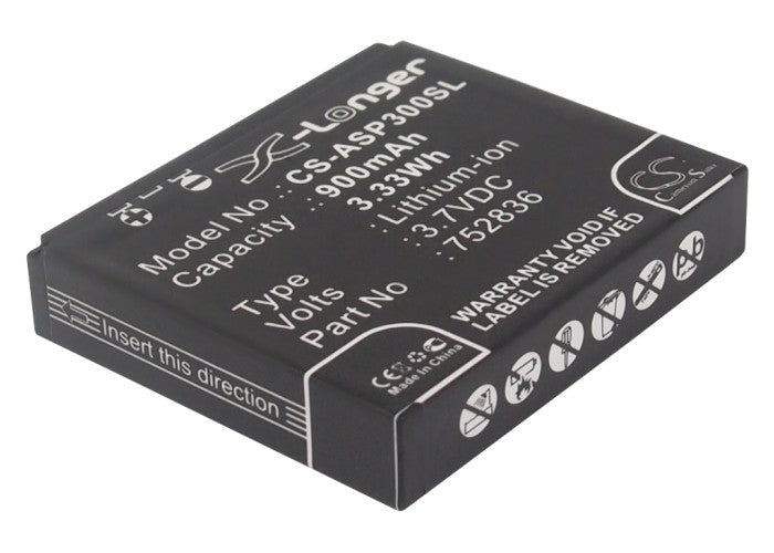 Replacement Battery for Astak Action Pro 3 – Camera – 900mAh / 3.7V - image 1