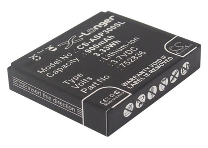 Replacement Battery for Astak Action Pro 3 – Camera – 900mAh / 3.7V - image 1