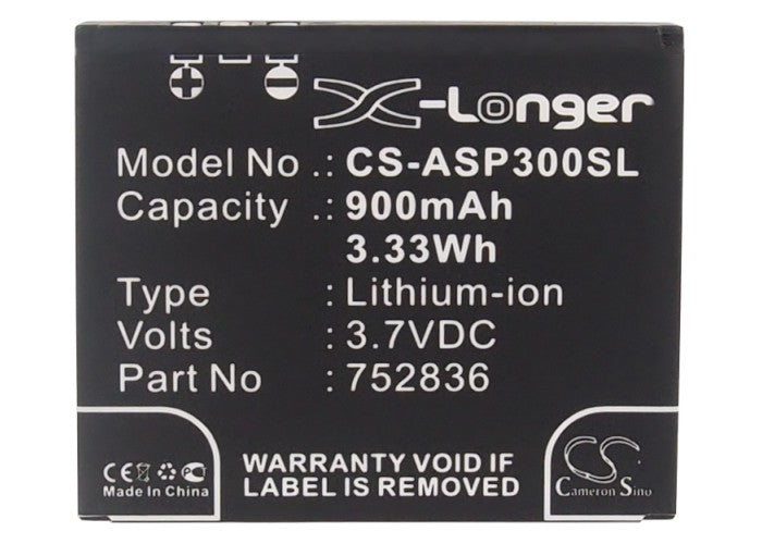 Replacement Battery for Astak Action Pro 3 – Camera – 900mAh / 3.7V - image 5