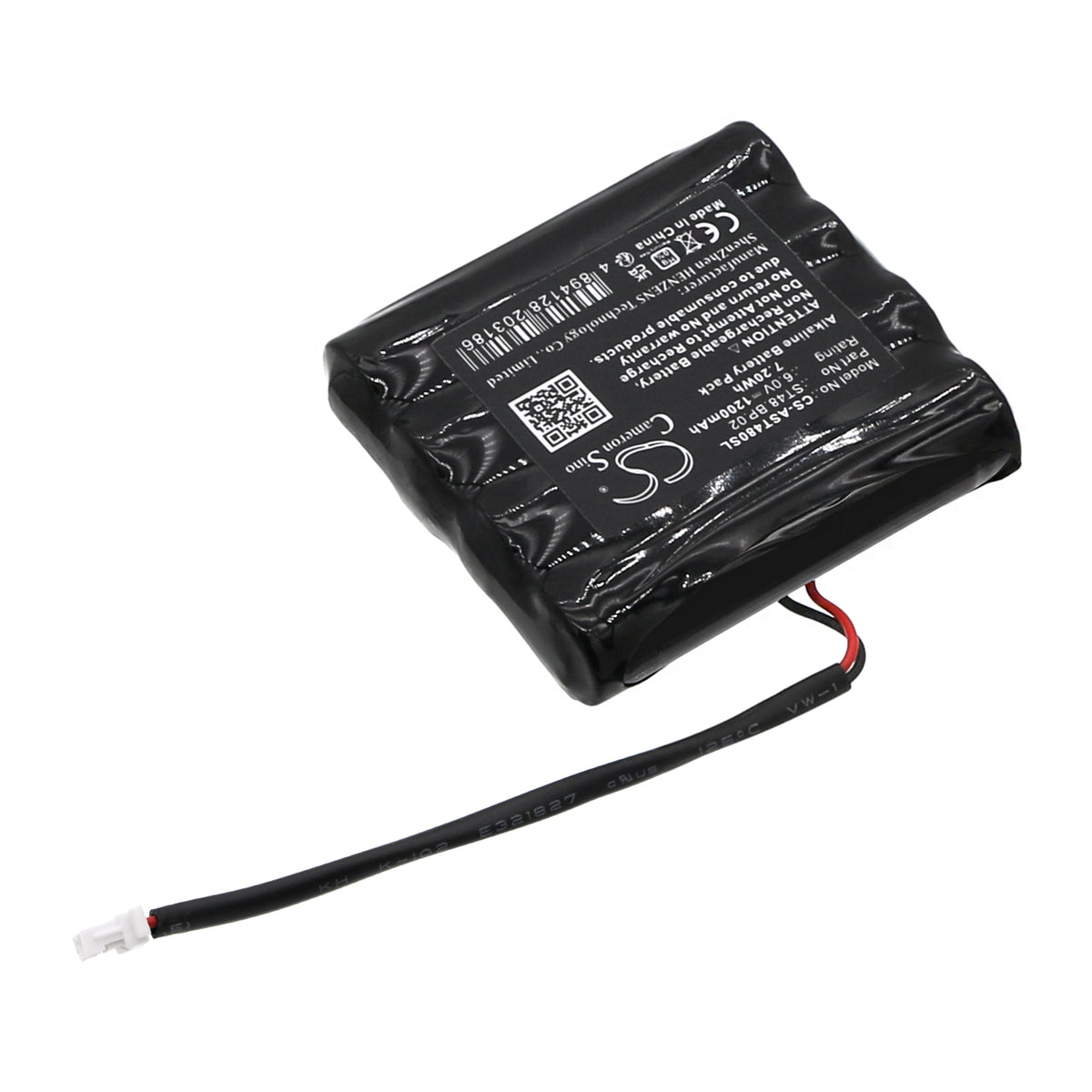 Replacement Battery for Amadeo A-Lock ST48 – Door Lock – 1200mAh / 6V