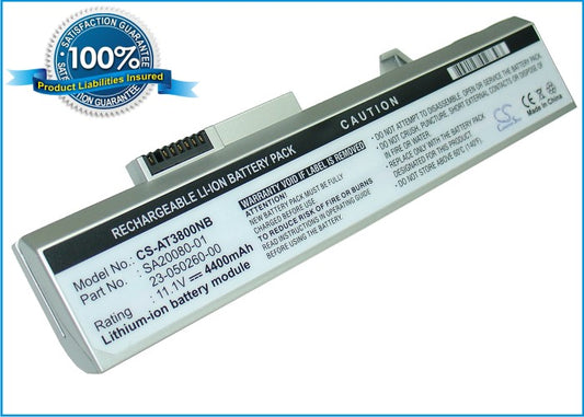 Replacement Battery for Averatec 3700 – Notebook, Laptop – 4400mAh / 11.1V - image 1