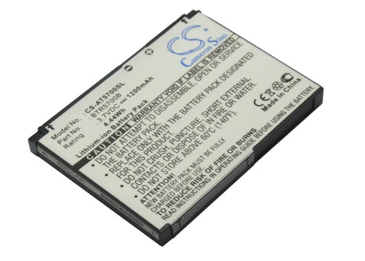 Replacement Battery for AT&T | AudioVox SMT5700 – Mobile, SmartPhone – 1200mAh / 3.7V