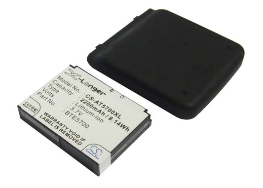 Replacement Battery for AT&T | AudioVox SMT5700 – Mobile, SmartPhone – 2200mAh / 3.7V