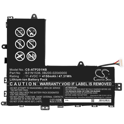 Replacement Battery for Asus TP201 – Notebook, Laptop – 4150mAh / 11.4V - image 3