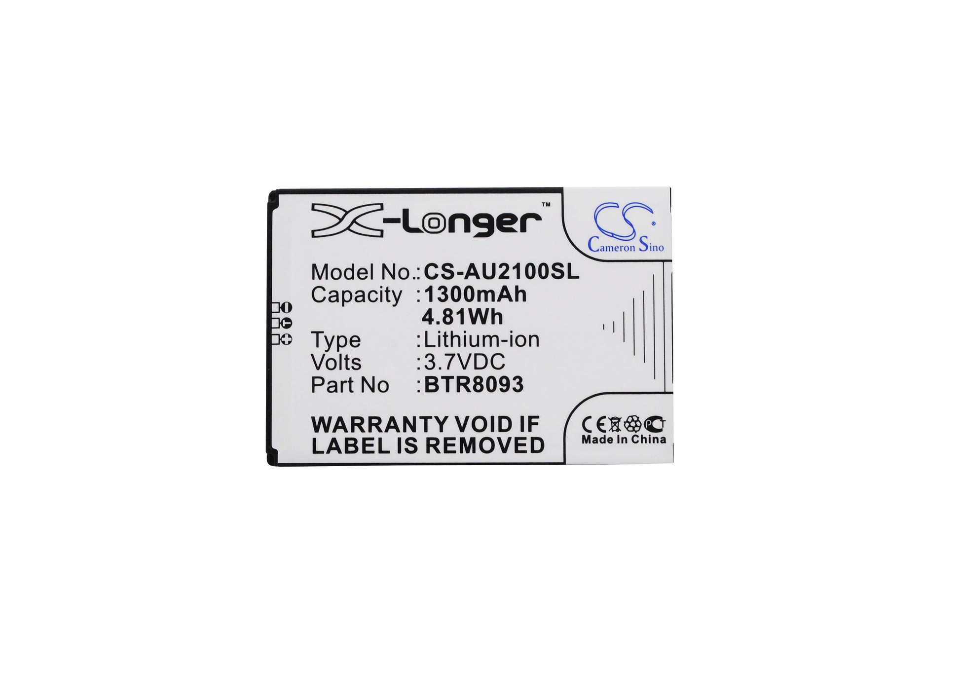 Replacement Battery for UTStarcom ADR-2100 – Mobile, SmartPhone – 1300mAh / 3.7V - image 5