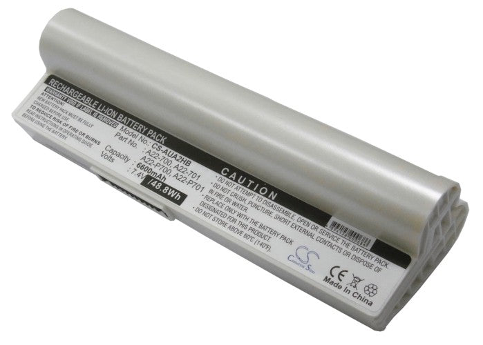 Replacement Battery for Asus  Eee PC 2G Linux – Notebook, Laptop – 6600mAh / 7.4V
