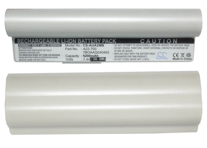 Replacement Battery for Asus  Eee PC 2G Linux – Notebook, Laptop – 5200mAh / 7.4V