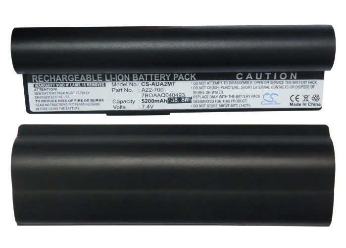 Replacement Battery for Asus  Eee PC 2G Linux – Notebook, Laptop – 5200mAh / 7.4V