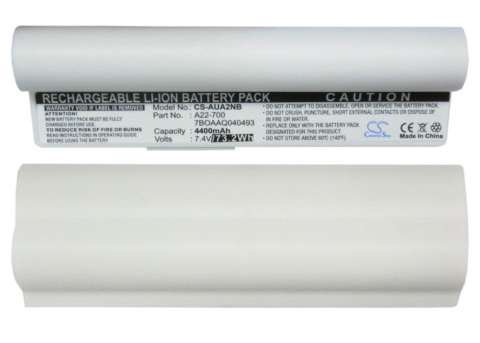 Replacement Battery for Asus  Eee PC 2G Linux – Notebook, Laptop – 4400mAh / 7.4V